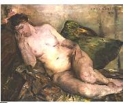 Reclining nude Lovis Corinth